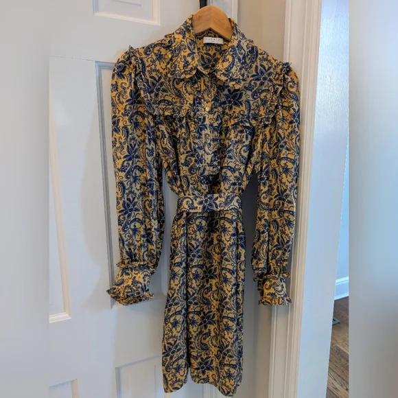 Sandro LS Silk Dress - US 4 /EU 36 - Picture 1 of 10